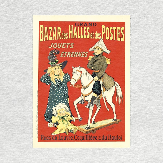 Bazar des Halles et des Postes by Fernand Fernel c1899 Maitres De L' Affiche by vintageposters